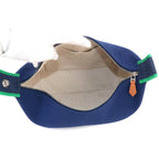 Hermes Bride-a-Brac PM Hand Bag Toilet Ash Blue Marine Green Silver — view 6