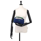 Hermes Bride-a-Brac PM Hand Bag Toilet Ash Blue Marine Green Silver — view 9