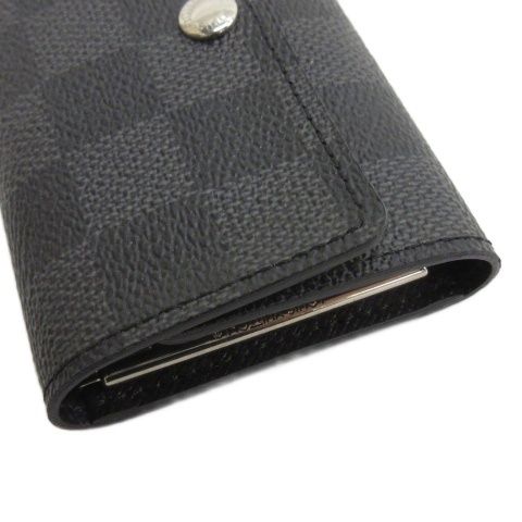 Louis Vuitton Damier Graphite Multicles 6 Key Case Gray Key Holder — view 3