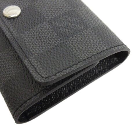 Louis Vuitton Damier Graphite Multicles 6 Key Case Gray Key Holder — view 4