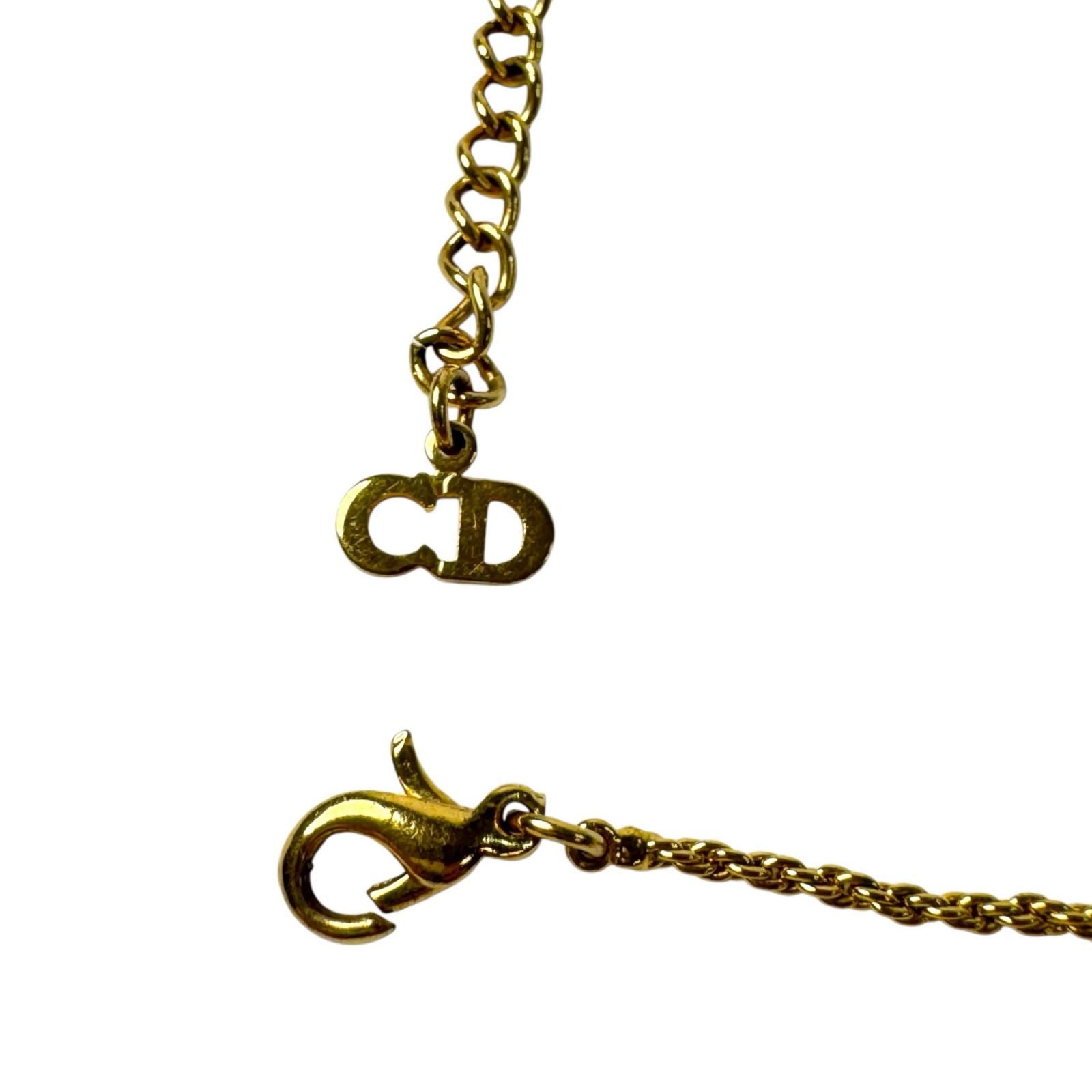Dior Parakeet Motif Rhinestone Necklace Vintage — view 9