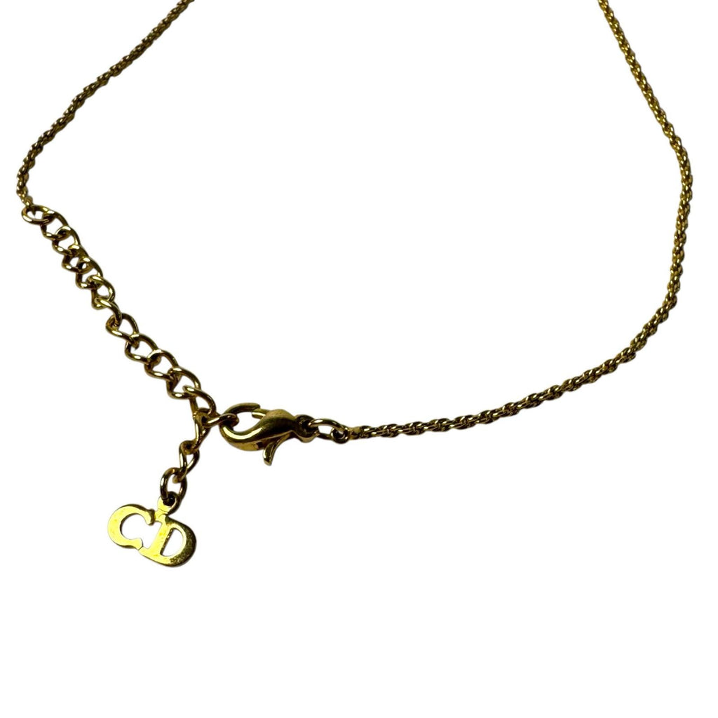 Dior Parakeet Motif Rhinestone Necklace Vintage — view 8