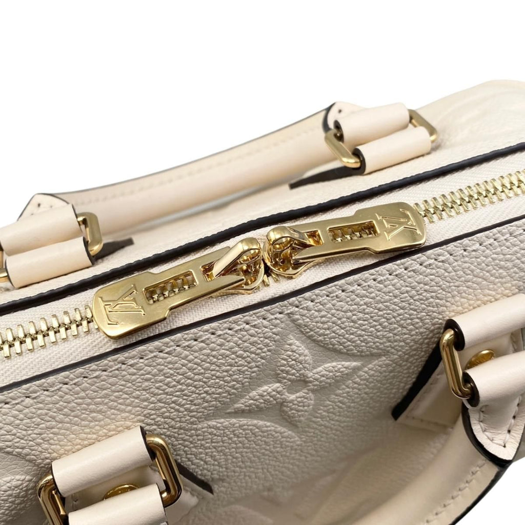 Louis Vuitton Shoulder Bag Speedy Bandouliere 20 Monogram Empreinte Cream Beige — view 9