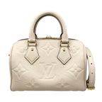 Louis Vuitton Shoulder Bag Speedy Bandouliere 20 Monogram Empreinte Cream Beige