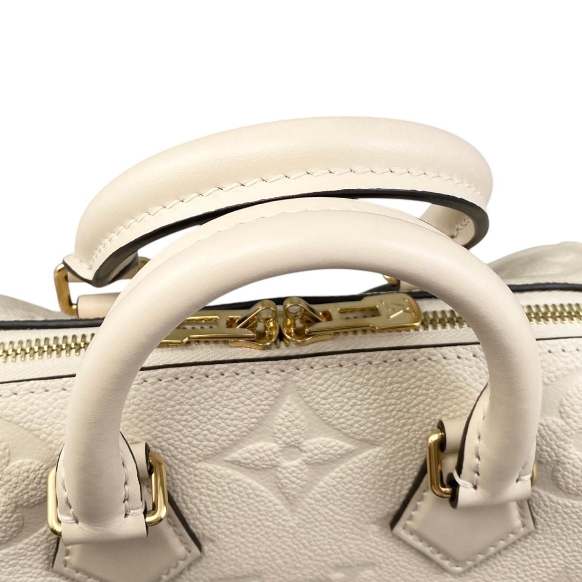 Louis Vuitton Shoulder Bag Speedy Bandouliere 20 Monogram Empreinte Cream Beige — view 8