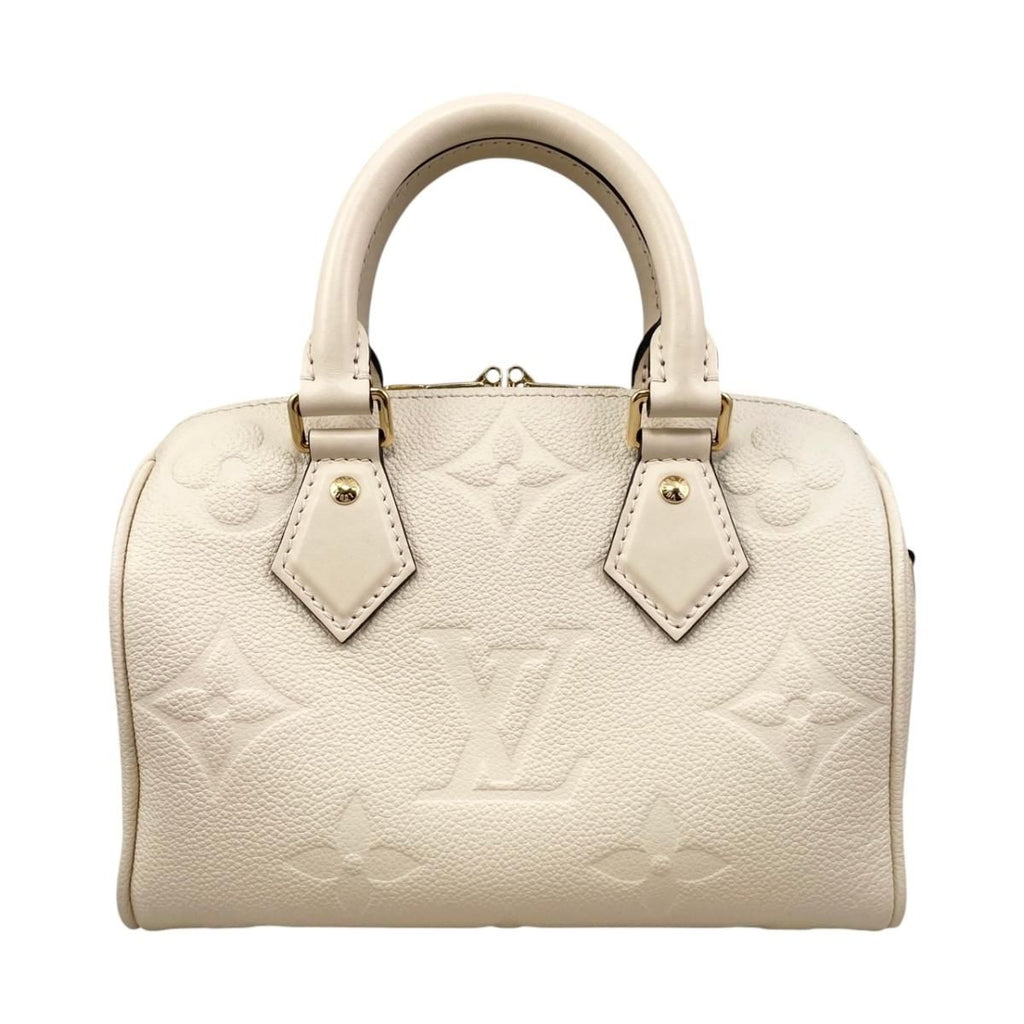 Louis Vuitton Shoulder Bag Speedy Bandouliere 20 Monogram Empreinte Cream Beige — view 2