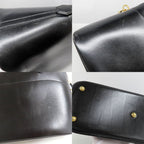 Hermes Bolide 31 Box Calf Black Handbag 2-Way Gold — view 6