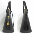 Hermes Bolide 31 Box Calf Black Handbag 2-Way Gold — view 4