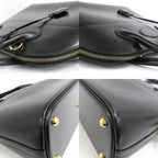 Hermes Bolide 31 Box Calf Black Handbag 2-Way Gold — view 9