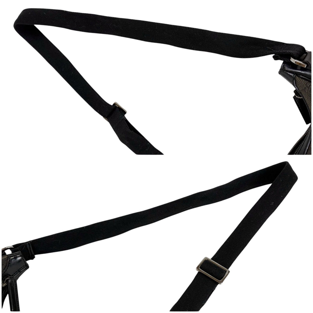 Gucci GG Canvas Shoulder Bag Cross Black — view 8