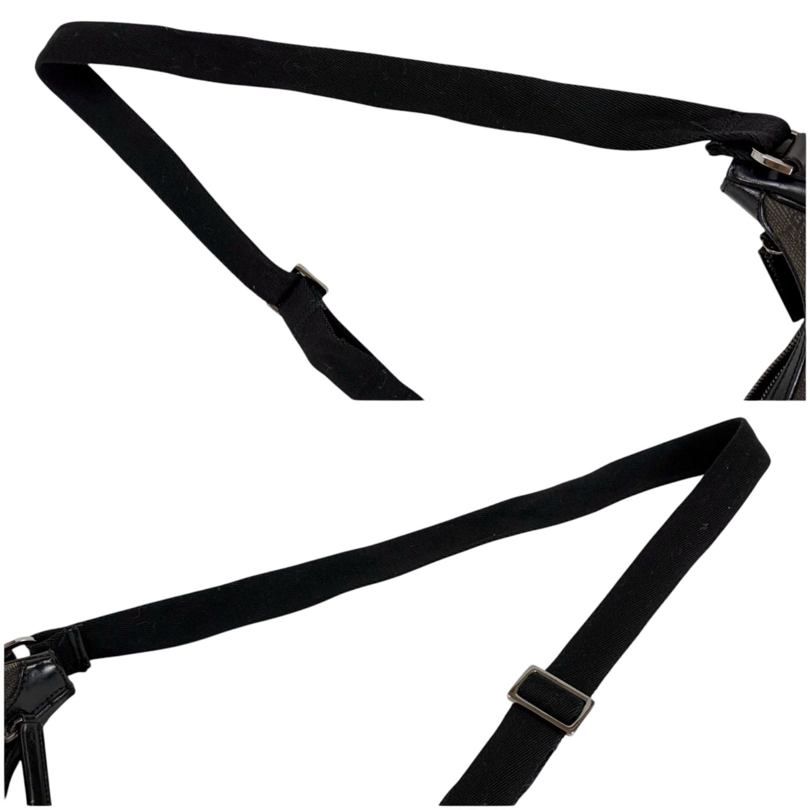 Gucci GG Canvas Shoulder Bag Cross Black — view 8