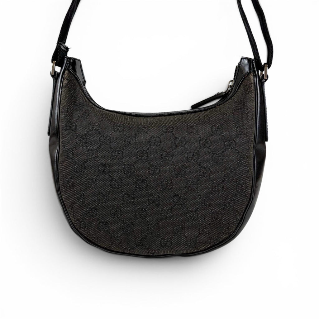 Gucci GG Canvas Shoulder Bag Cross Black — view 4