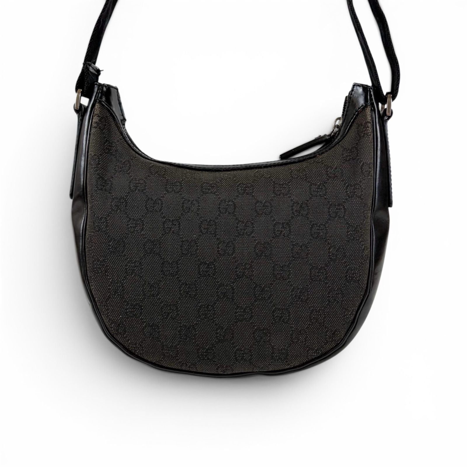 Gucci GG Canvas Shoulder Bag Cross Black — view 4