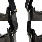 Gucci GG Canvas Shoulder Bag Cross Black — view 6