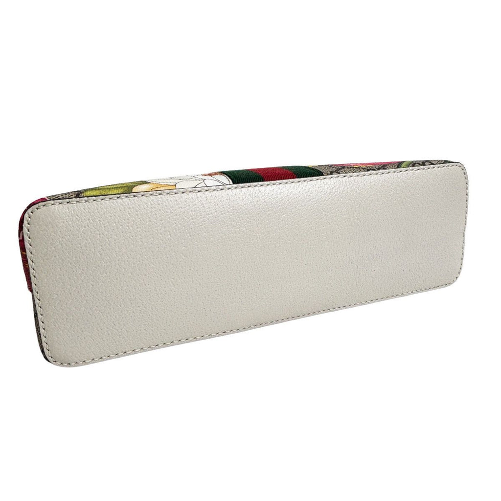 Gucci Shoulder Bag Ophidia GG Flora Small White Gold — view 8