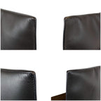 Prada Cobra Buckle Leather Shoulder Bag Cross Dark Brown Vintage