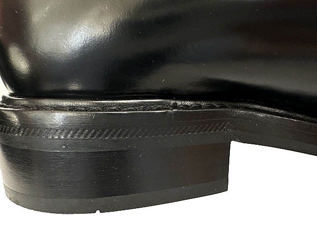 Louis Vuitton Plain Toe Lace Up Leather Derby Shoes Dress 5 Black — view 7