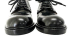 Louis Vuitton Plain Toe Lace Up Leather Derby Shoes Dress 5 Black — view 3