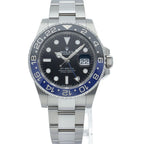 Rolex GMT Master 2 Watch Oyster Box SS Black — view 2