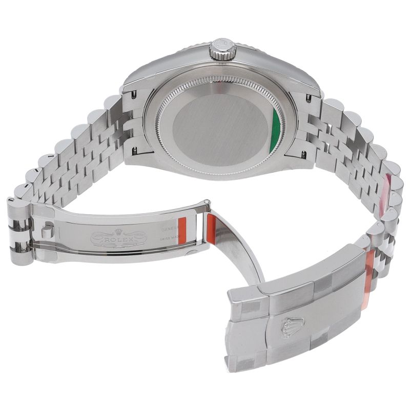 Rolex Sky Dweller Watch Jubilee Mint Green Box 18k White Gold SS — view 5