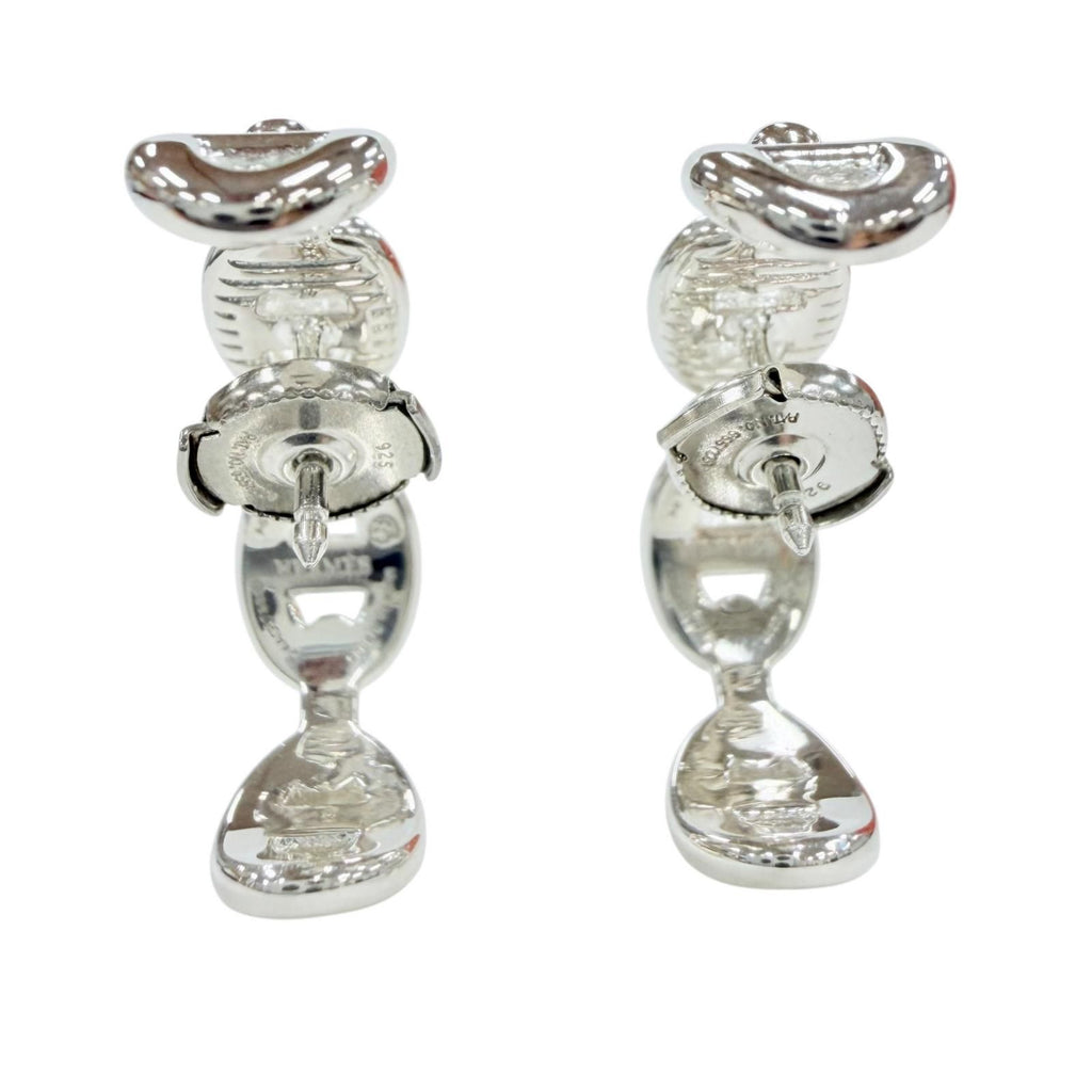 Hermes Chaine D'ancre 925 Earrings Silver French — view 5