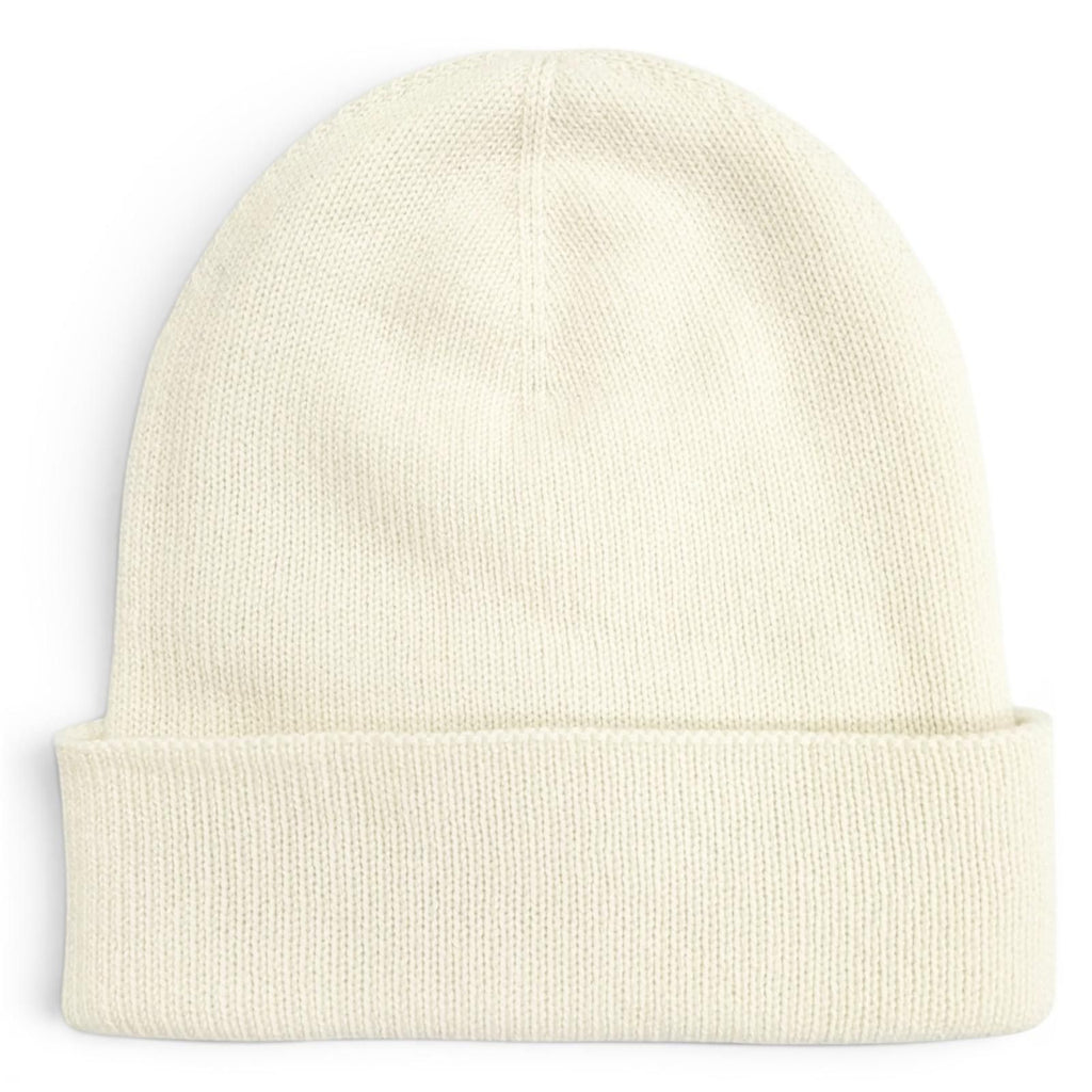 Chanel Cashmere CC Logo Heart Rhinestone Knit Cap White — view 8