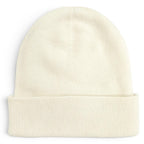 Chanel Cashmere CC Logo Heart Rhinestone Knit Cap White — view 8