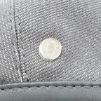 Hermes Saint Honore Cotton 100% Series Button Leather Piping Beret Gray 57 — view 8