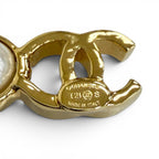 Chanel CC Logo Brooch Gold Adult Recommended — view 7