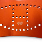 Hermes Evelyne Bangle Aluminum Logo Chaine D'ancre Bracelet Orange — view 6
