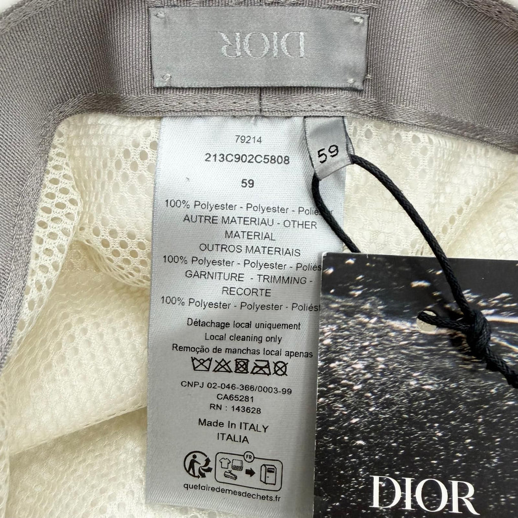 Dior Homme and Parley Logo Motif Hat Bucket Hat a Calf Chic Hat White 59 — view 8