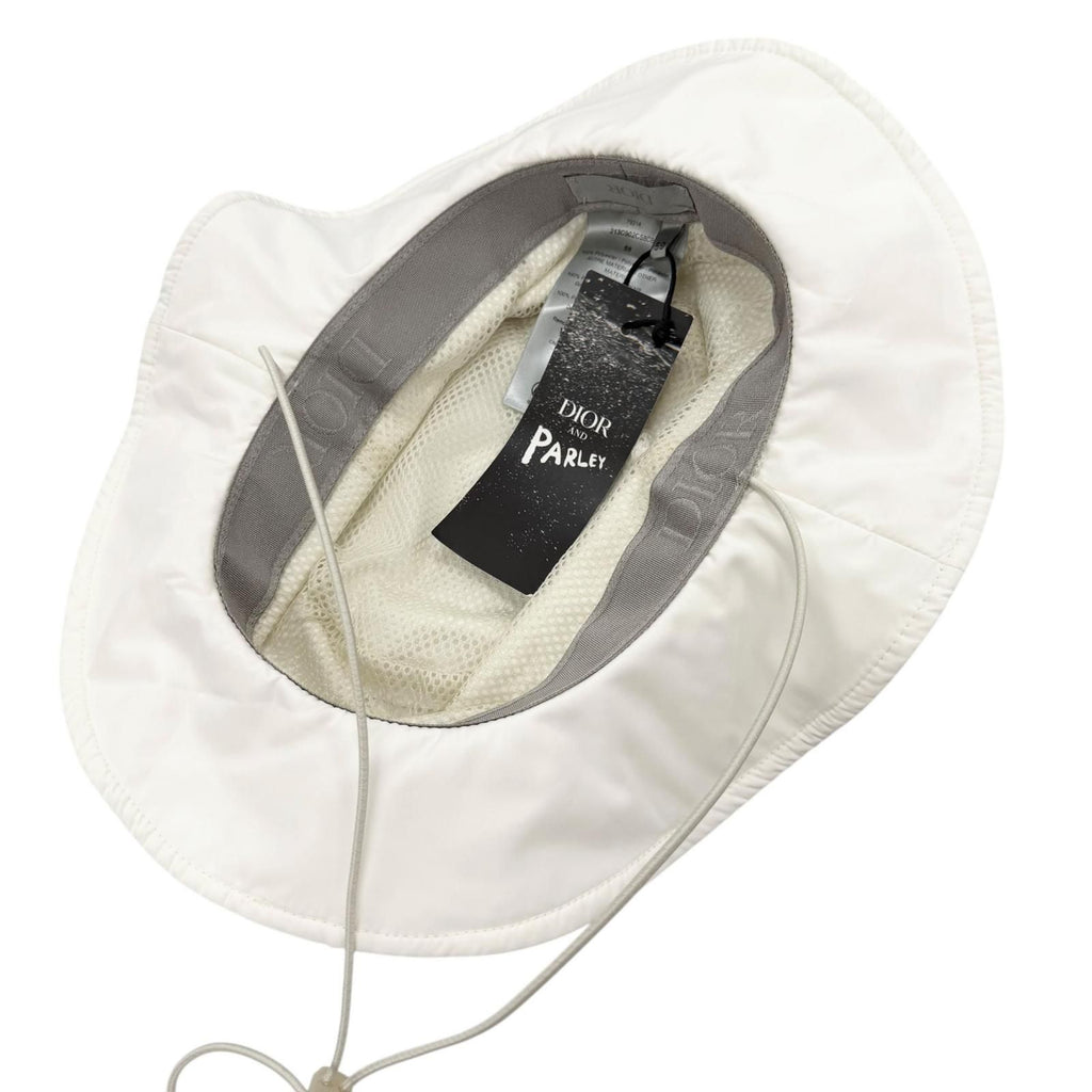 Dior Homme and Parley Logo Motif Hat Bucket Hat a Calf Chic Hat White 59 — view 5