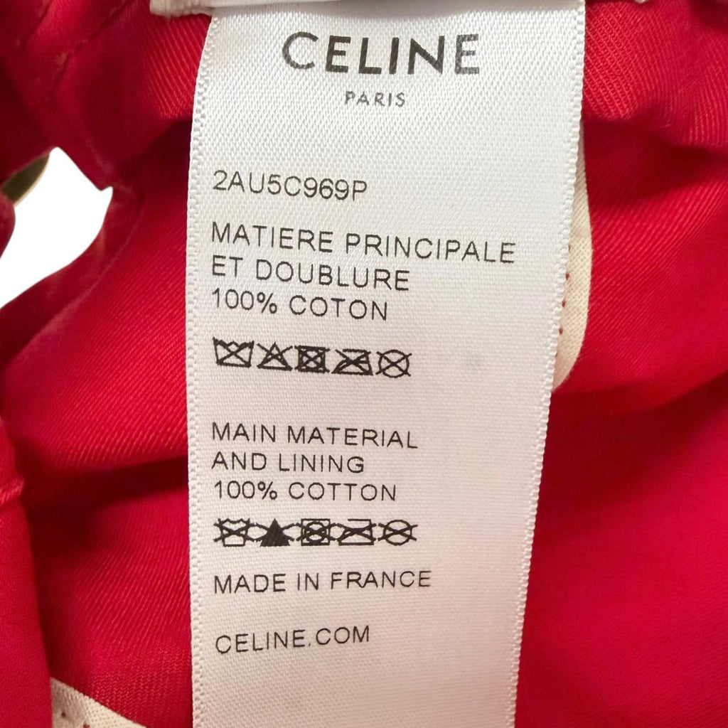 Celine Cotton 100% Snapback Baseball Cap Hat — view 7