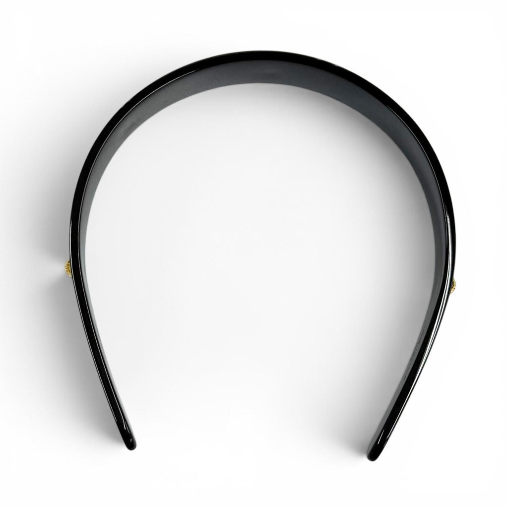 Louis Vuitton Headband Mng Resin Leather Monogram Brown — view 5