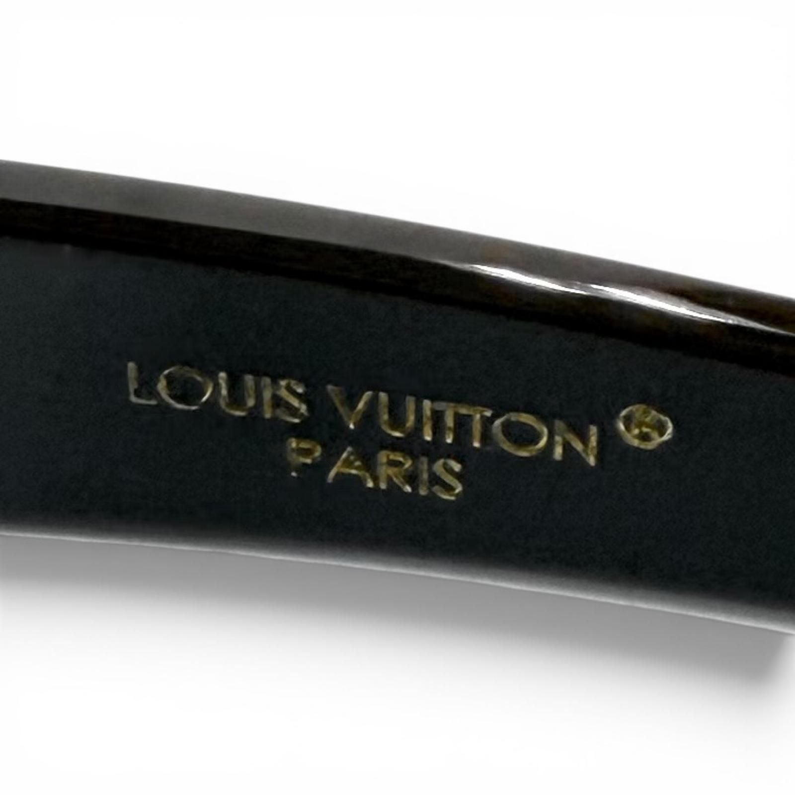 Louis Vuitton Headband Mng Resin Leather Monogram Brown — view 9