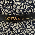 Loewe Leather Anagram Jacquard Bucket Hat Navy 57 — view 6