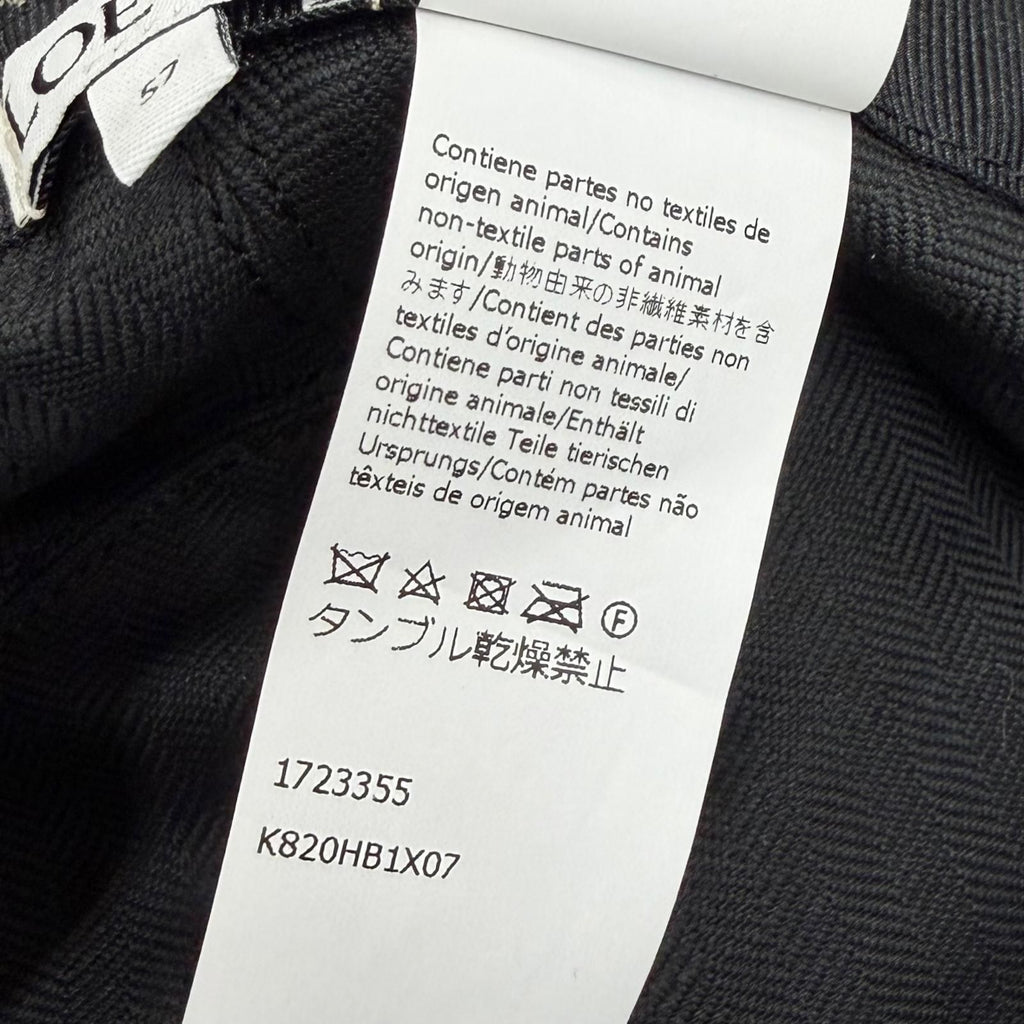 Loewe Leather Anagram Jacquard Bucket Hat Navy 57 — view 9