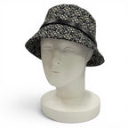 Loewe Leather Anagram Jacquard Bucket Hat Navy 57