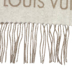 Louis Vuitton Scarf Reykjavik Cashmere 100% Monogram with Fringe 170 45 — view 5