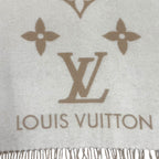 Louis Vuitton Scarf Reykjavik Cashmere 100% Monogram with Fringe 170 45 — view 6