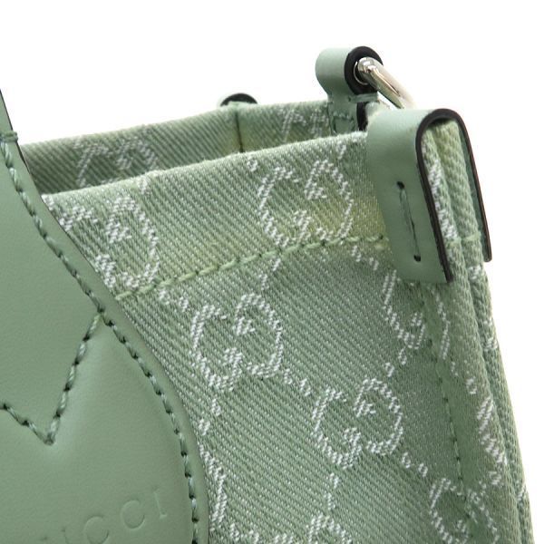 Gucci GG Denim Hand Shoulder Out of Stock Clutch — view 3
