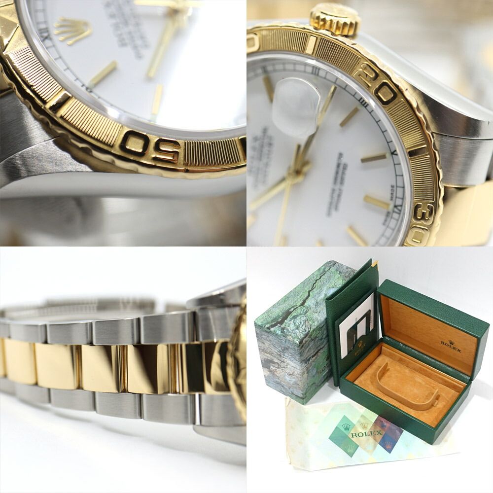 Rolex Datejust Thunderbird White Number Watch SS YG Oyster Bracelet Combination — view 9
