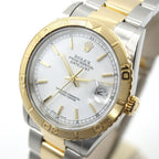 Rolex Datejust Thunderbird White Number Watch SS YG Oyster Bracelet Combination — view 2