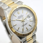 Rolex Datejust Thunderbird White Number Watch SS YG Oyster Bracelet Combination — view 3