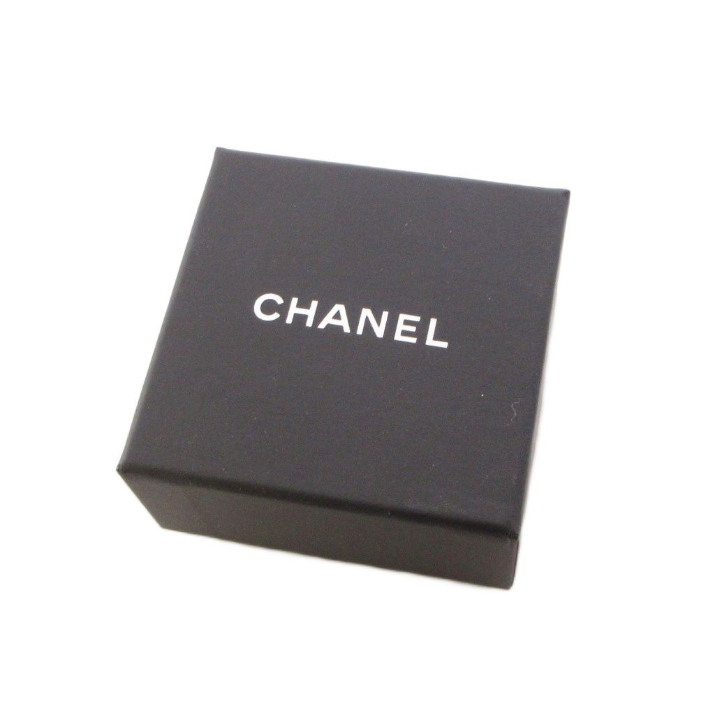 Chanel 24k CC Logo Ribbon Earrings Silver Color Gold KH — view 8