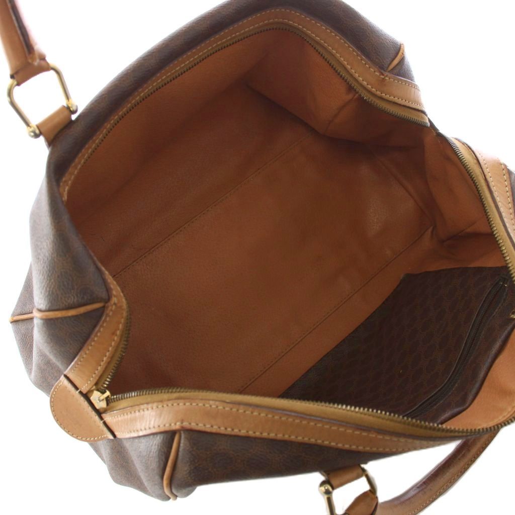 Celine Macadam Pattern Boston Bag Brown KH — view 5