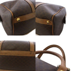 Celine Macadam Pattern Boston Bag Brown KH — view 8