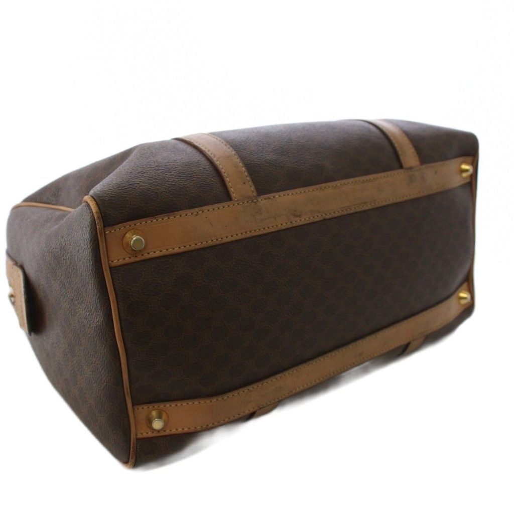 Celine Macadam Pattern Boston Bag Brown KH — view 4