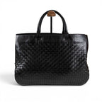 Bottega Veneta Intrecciato Leather Tote 2-Way Shoulder Bag Black Business — view 3