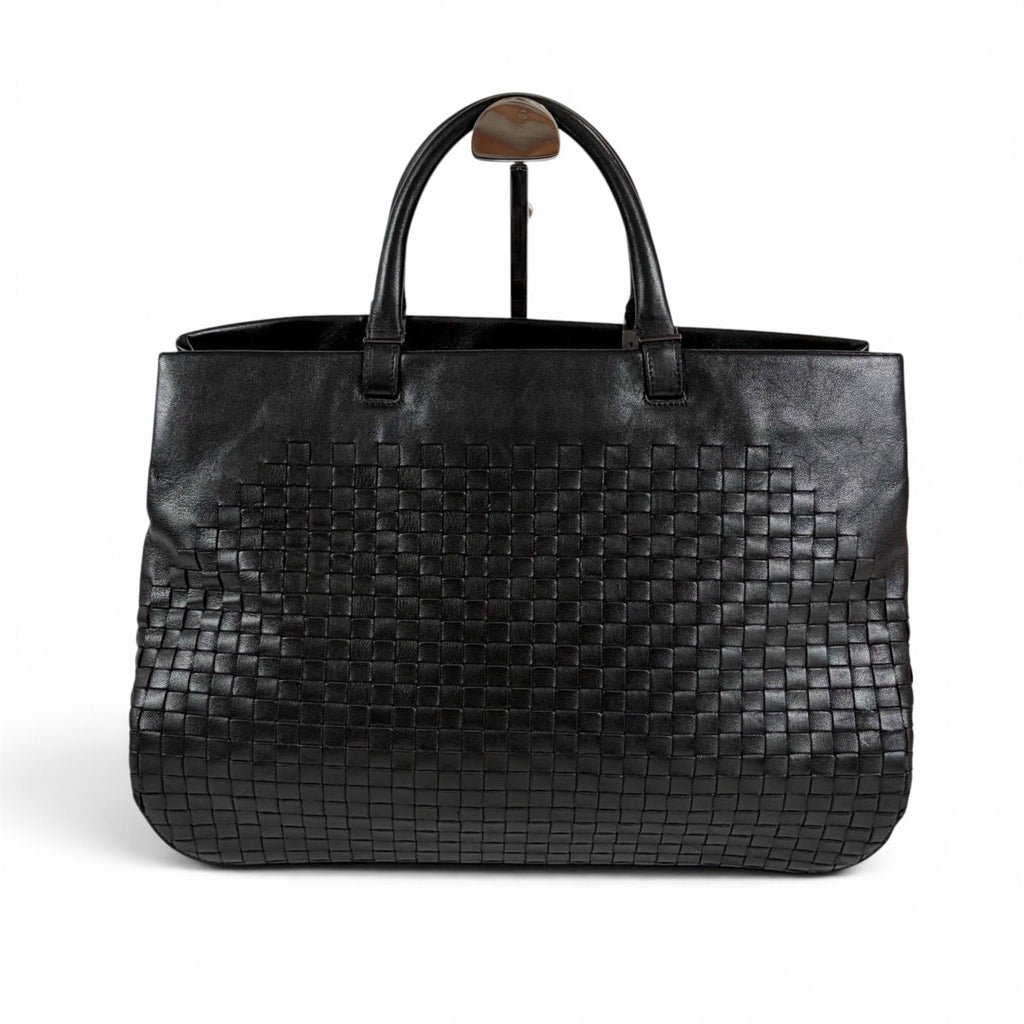 Bottega Veneta Intrecciato Leather Tote 2-Way Shoulder Bag Black Business — view 2